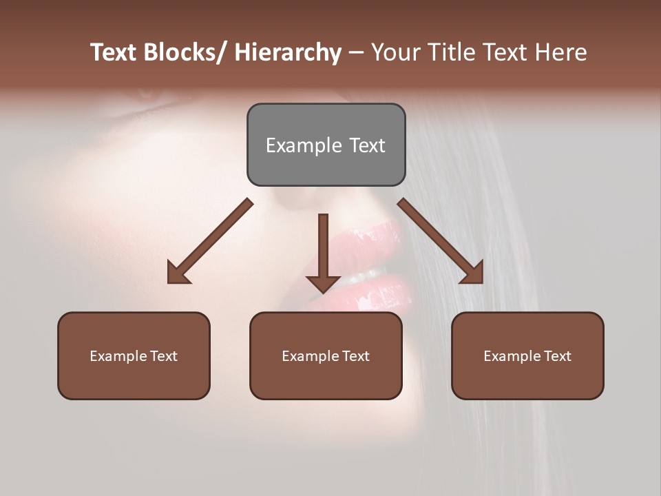 Styling Brunette Hair PowerPoint Template