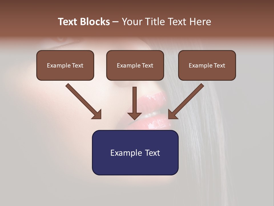 Styling Brunette Hair PowerPoint Template