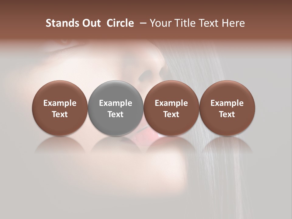 Styling Brunette Hair PowerPoint Template