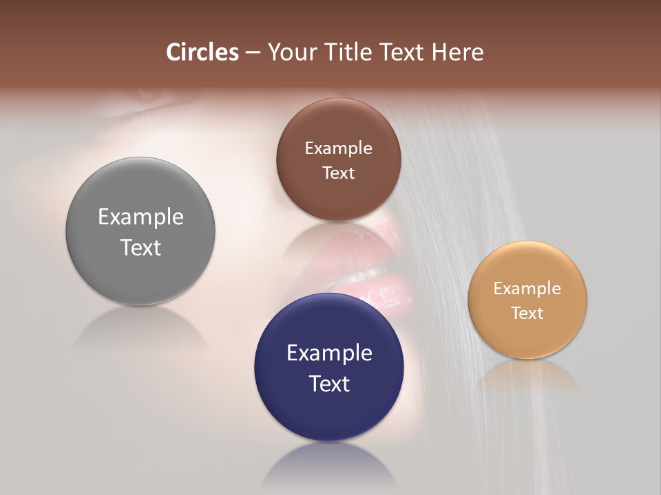 Styling Brunette Hair PowerPoint Template