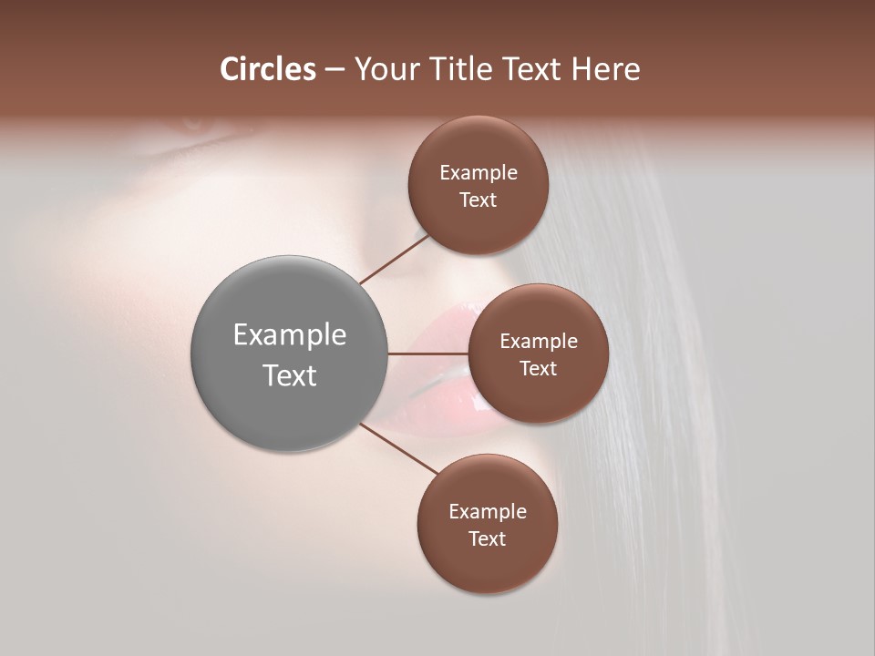 Styling Brunette Hair PowerPoint Template