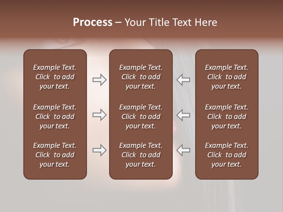 Styling Brunette Hair PowerPoint Template