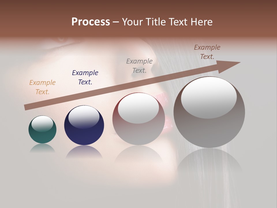 Styling Brunette Hair PowerPoint Template