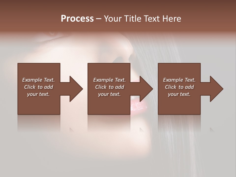 Styling Brunette Hair PowerPoint Template