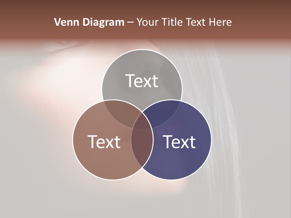 Styling Brunette Hair PowerPoint Template