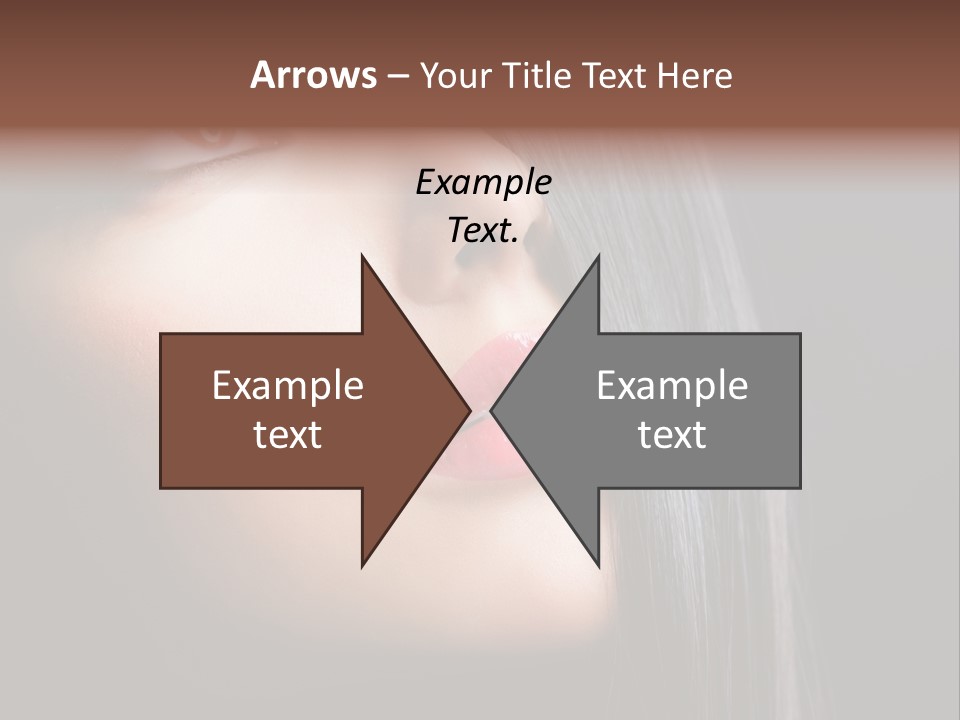 Styling Brunette Hair PowerPoint Template