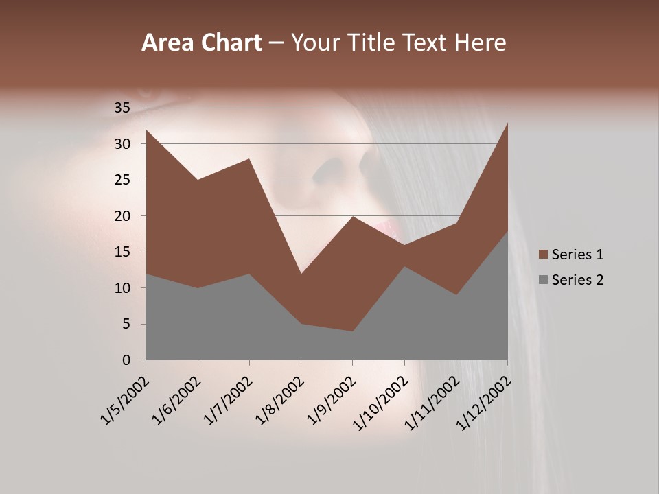 Styling Brunette Hair PowerPoint Template