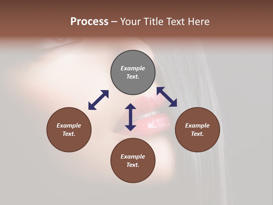 Styling Brunette Hair PowerPoint Template