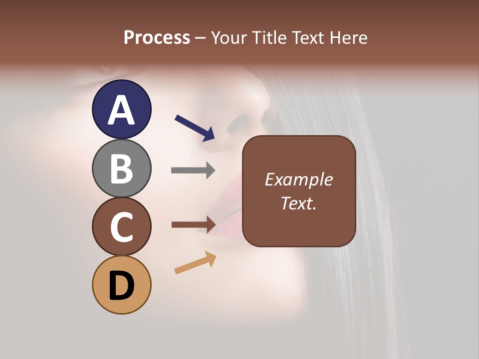 Styling Brunette Hair PowerPoint Template