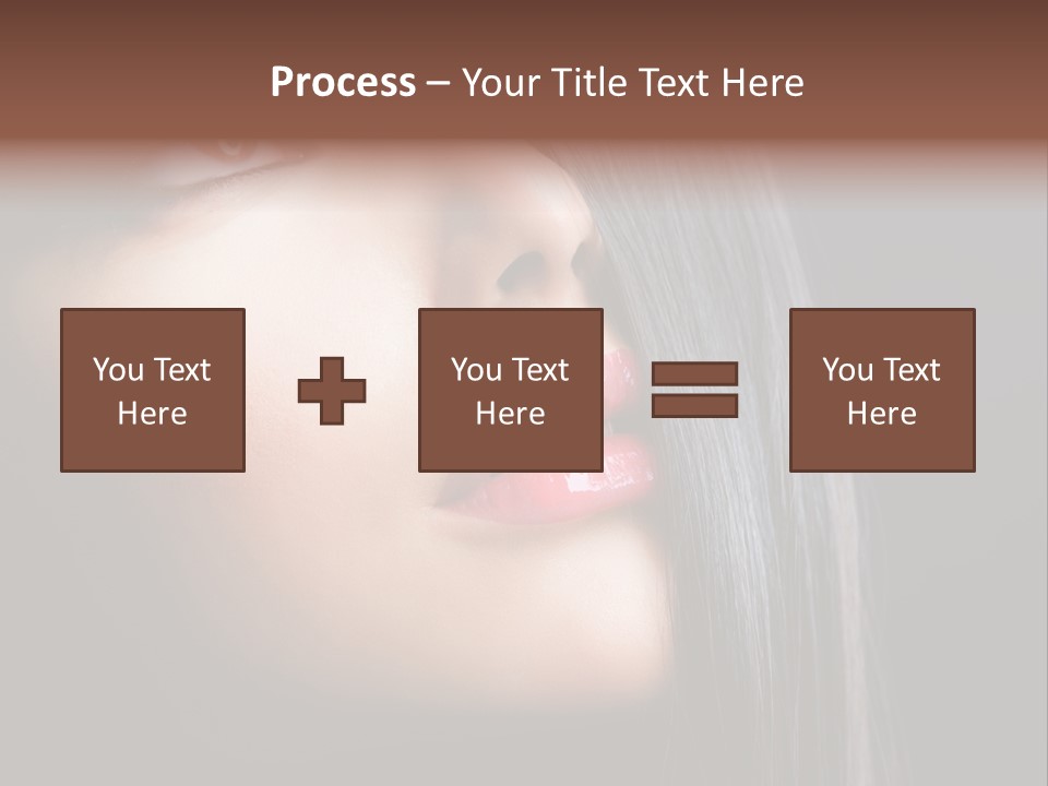 Styling Brunette Hair PowerPoint Template