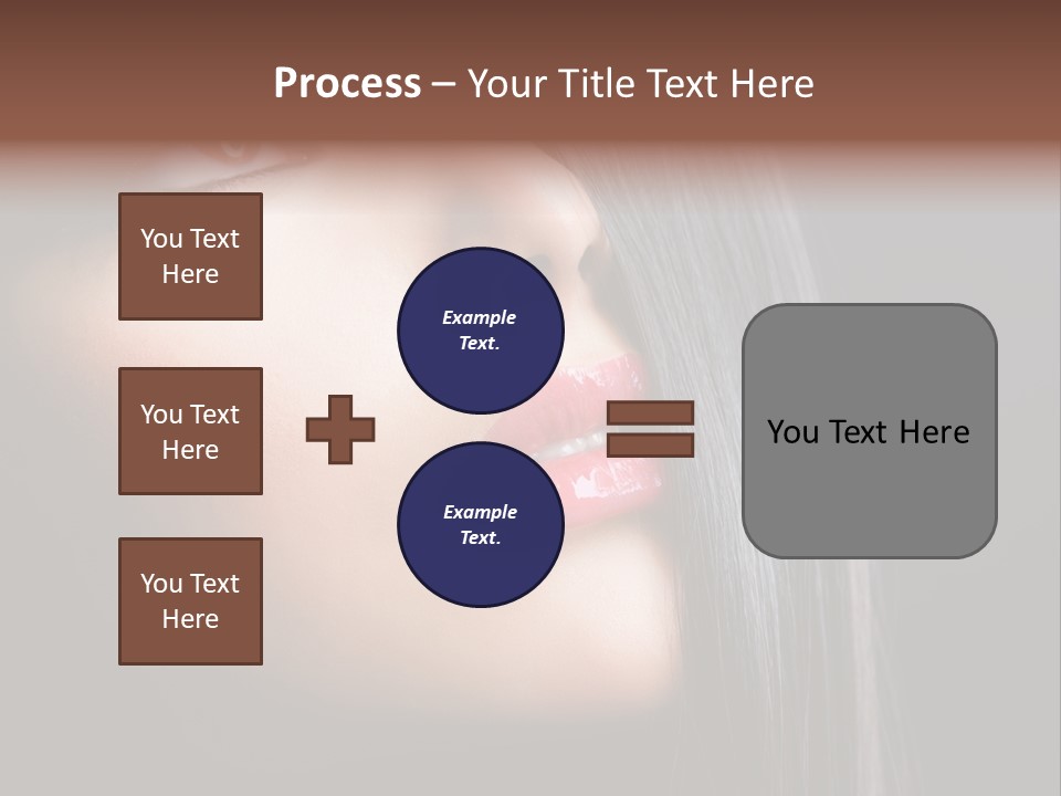 Styling Brunette Hair PowerPoint Template