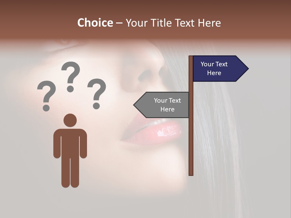 Styling Brunette Hair PowerPoint Template