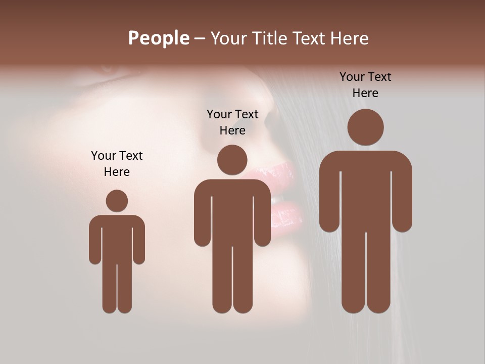 Styling Brunette Hair PowerPoint Template