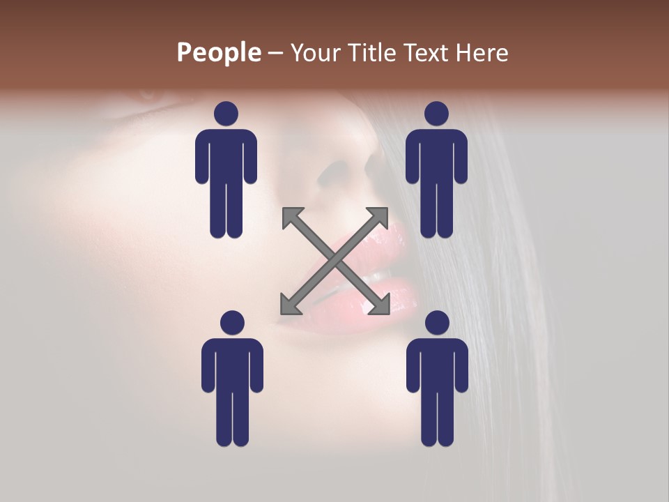 Styling Brunette Hair PowerPoint Template