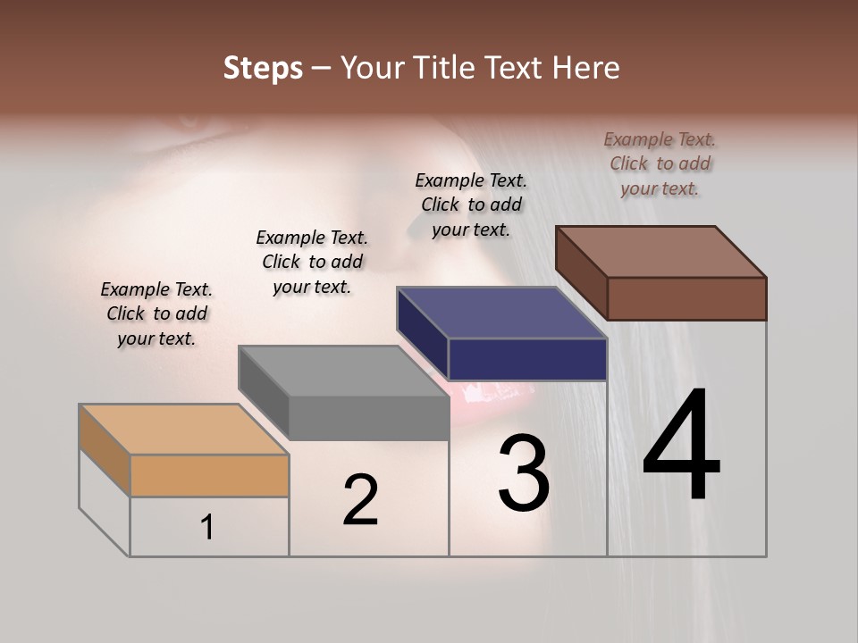 Styling Brunette Hair PowerPoint Template