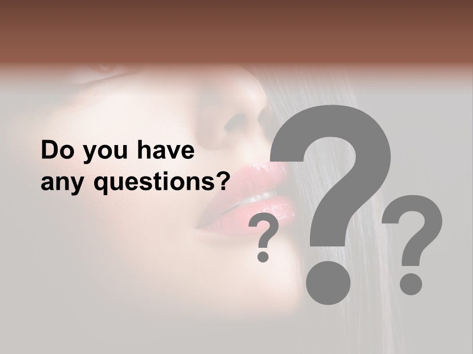 Styling Brunette Hair PowerPoint Template