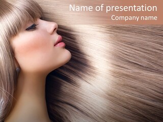 Model Salon Coloring PowerPoint Template