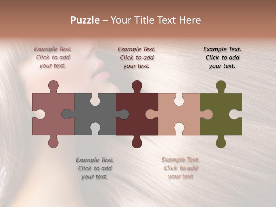 Model Salon Coloring PowerPoint Template