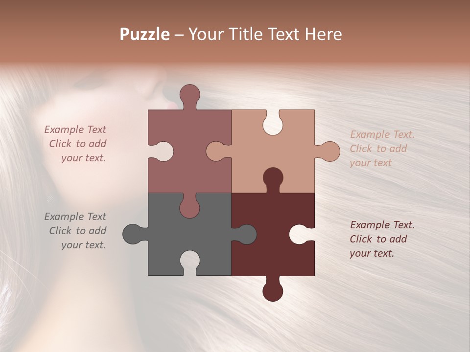 Model Salon Coloring PowerPoint Template