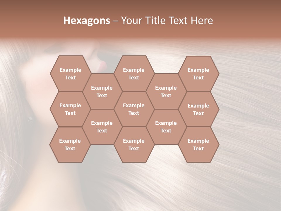 Model Salon Coloring PowerPoint Template