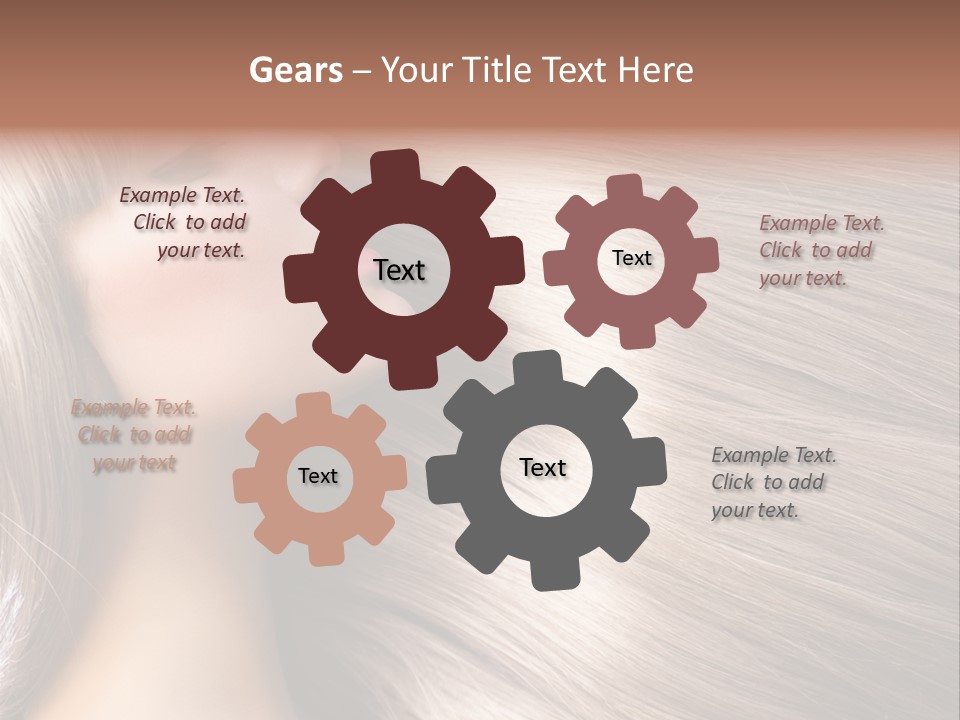 Model Salon Coloring PowerPoint Template