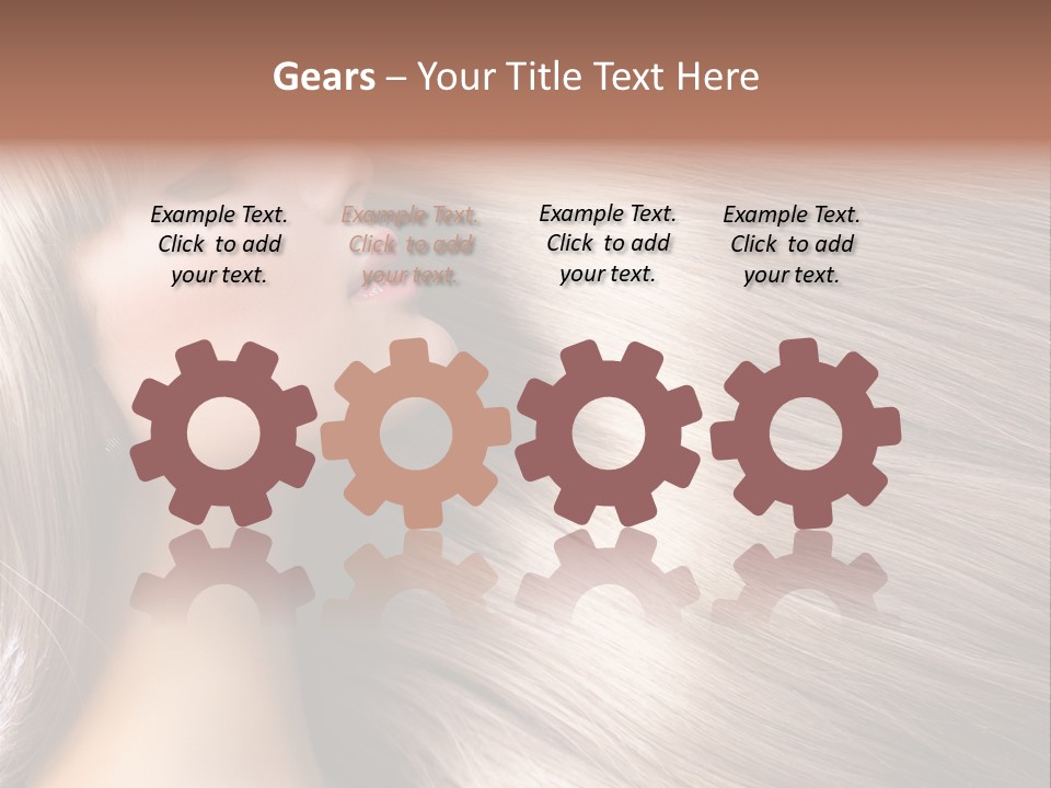 Model Salon Coloring PowerPoint Template