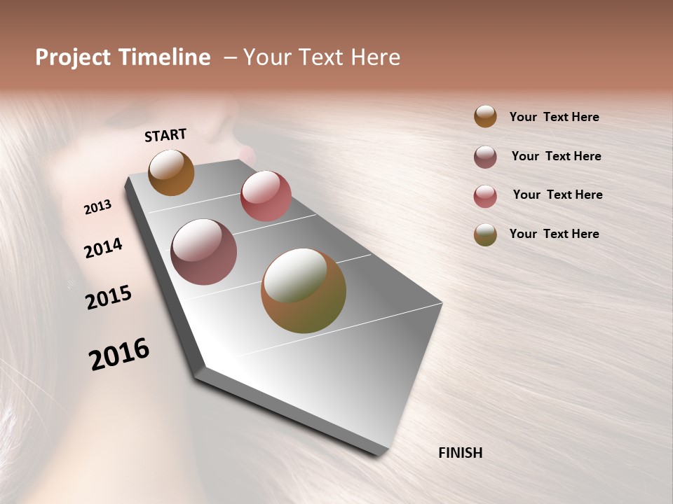 Model Salon Coloring PowerPoint Template
