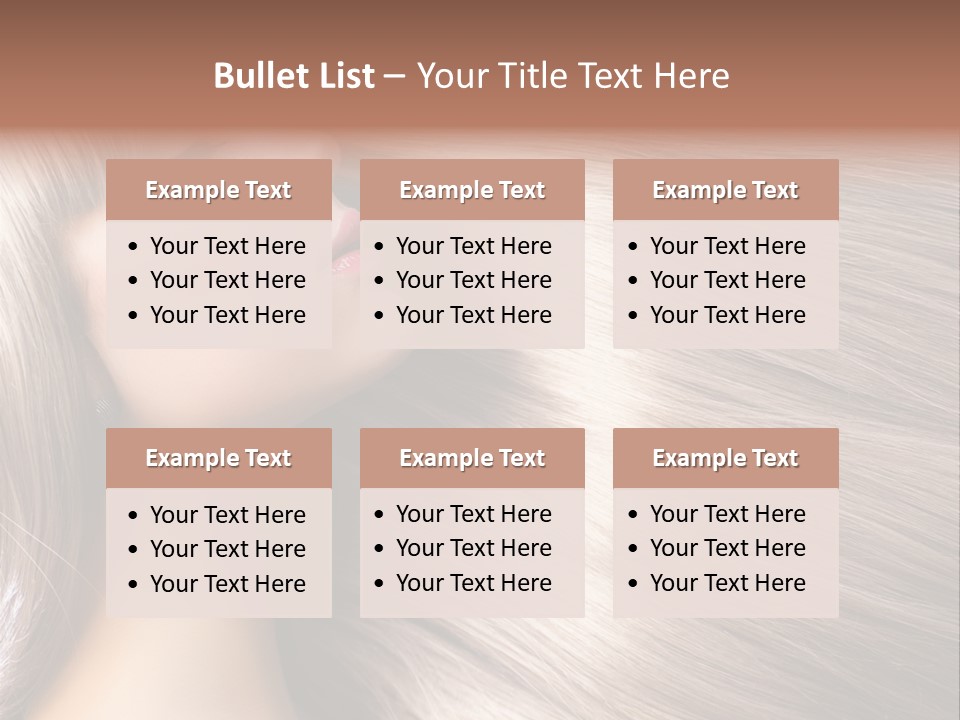 Model Salon Coloring PowerPoint Template