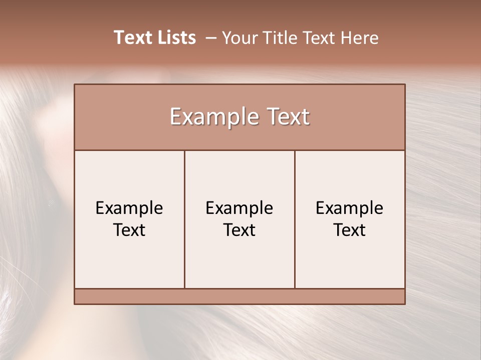 Model Salon Coloring PowerPoint Template