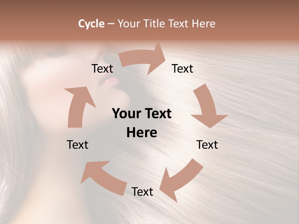 Model Salon Coloring PowerPoint Template