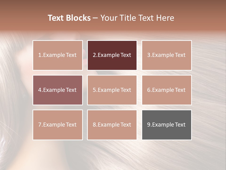 Model Salon Coloring PowerPoint Template