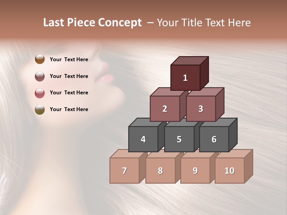 Model Salon Coloring PowerPoint Template