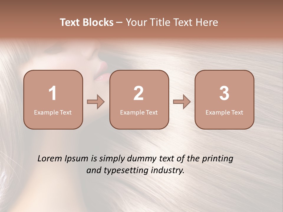 Model Salon Coloring PowerPoint Template