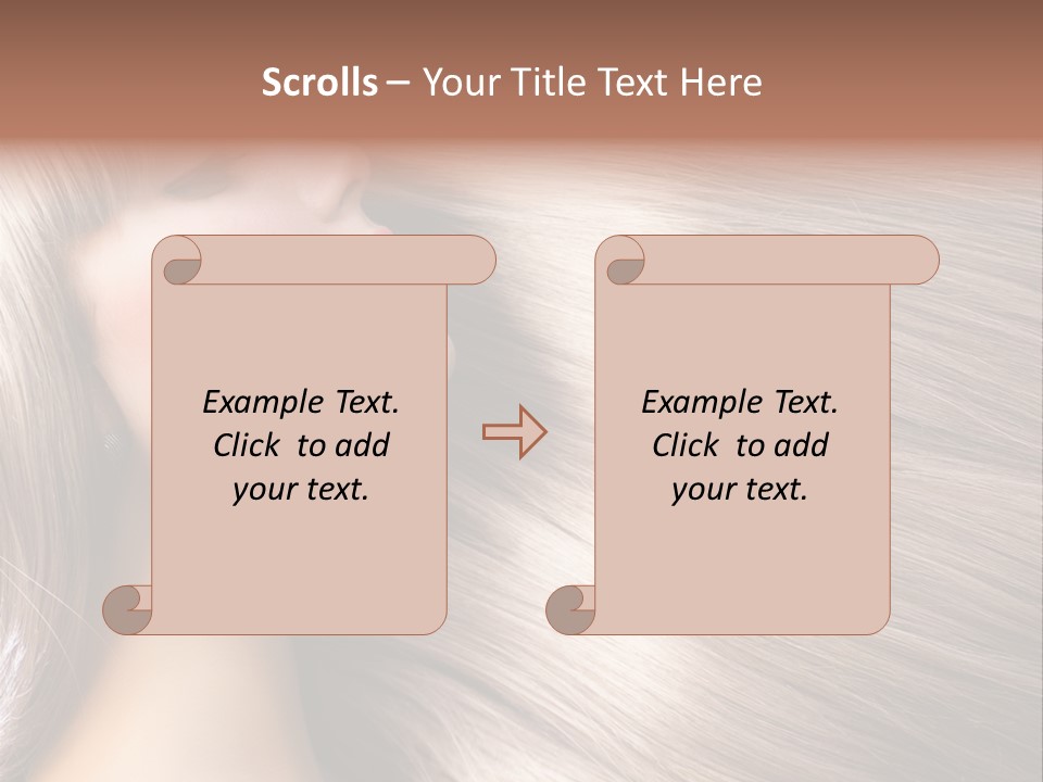 Model Salon Coloring PowerPoint Template