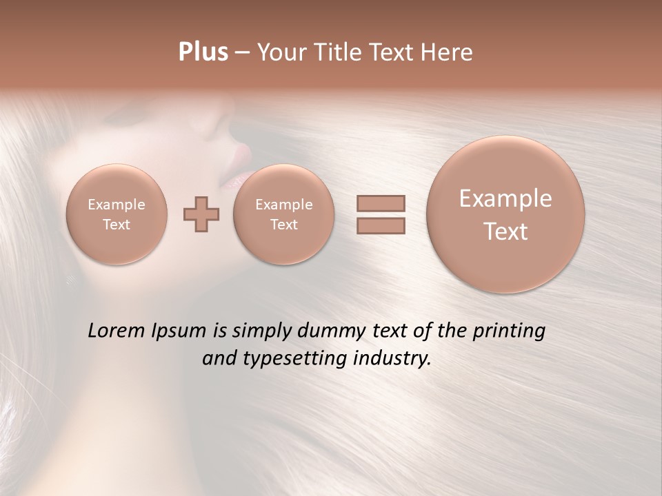 Model Salon Coloring PowerPoint Template