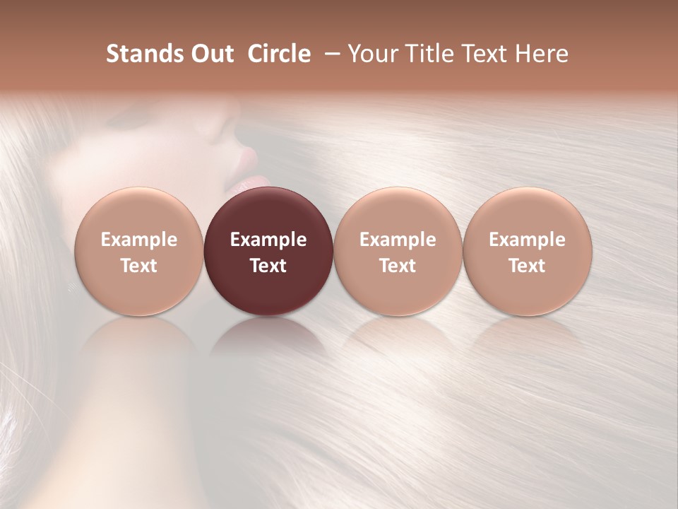 Model Salon Coloring PowerPoint Template