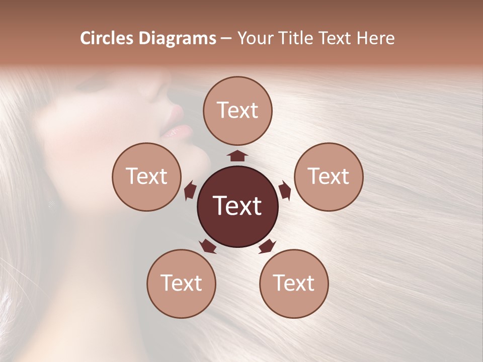 Model Salon Coloring PowerPoint Template