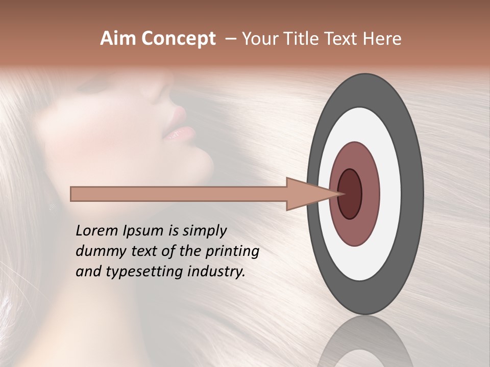 Model Salon Coloring PowerPoint Template
