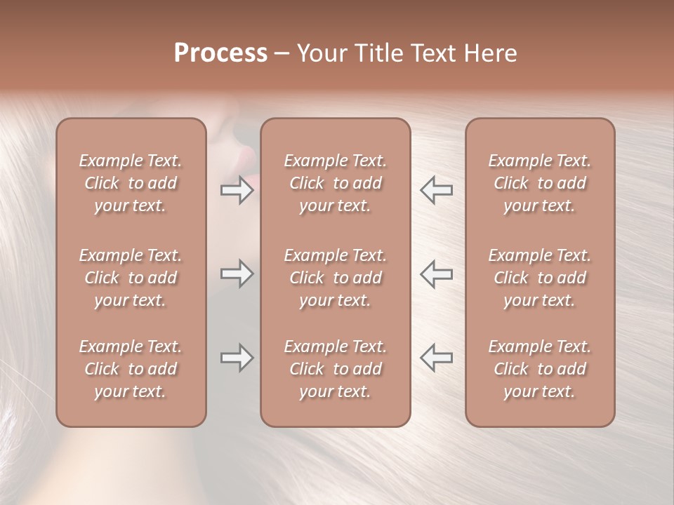 Model Salon Coloring PowerPoint Template