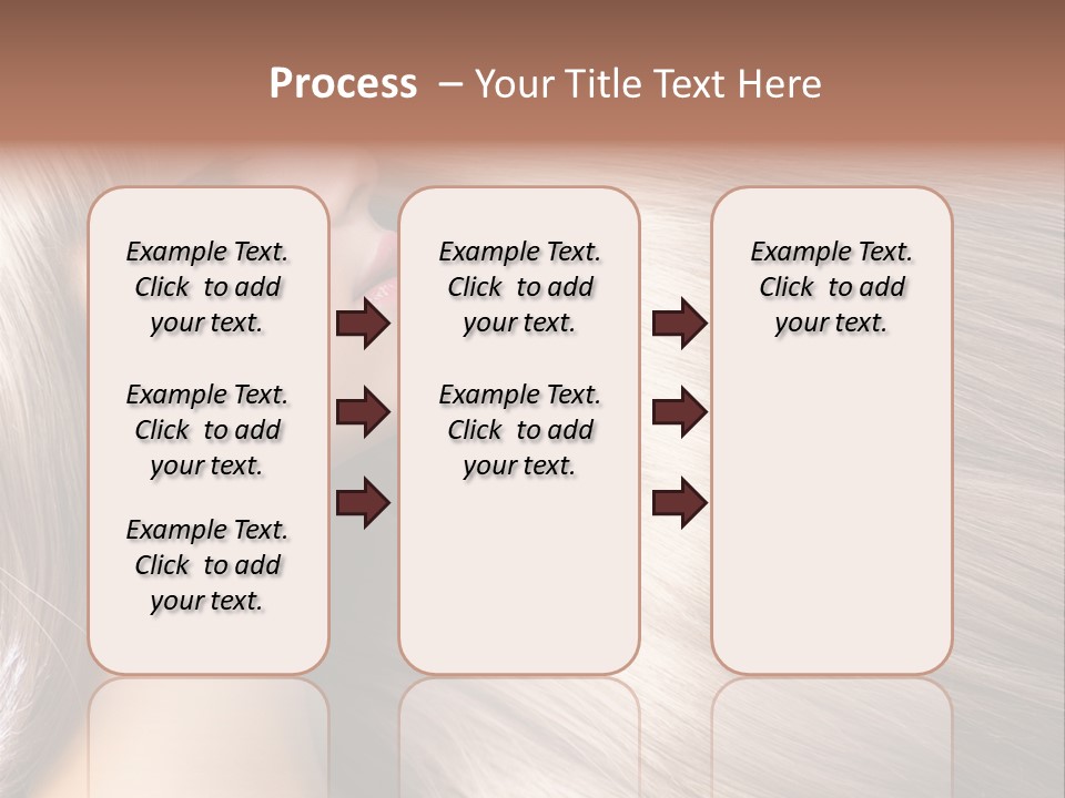 Model Salon Coloring PowerPoint Template