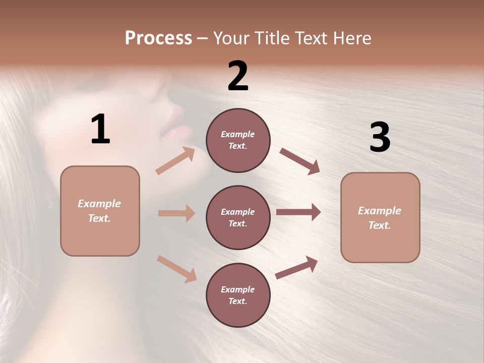 Model Salon Coloring PowerPoint Template
