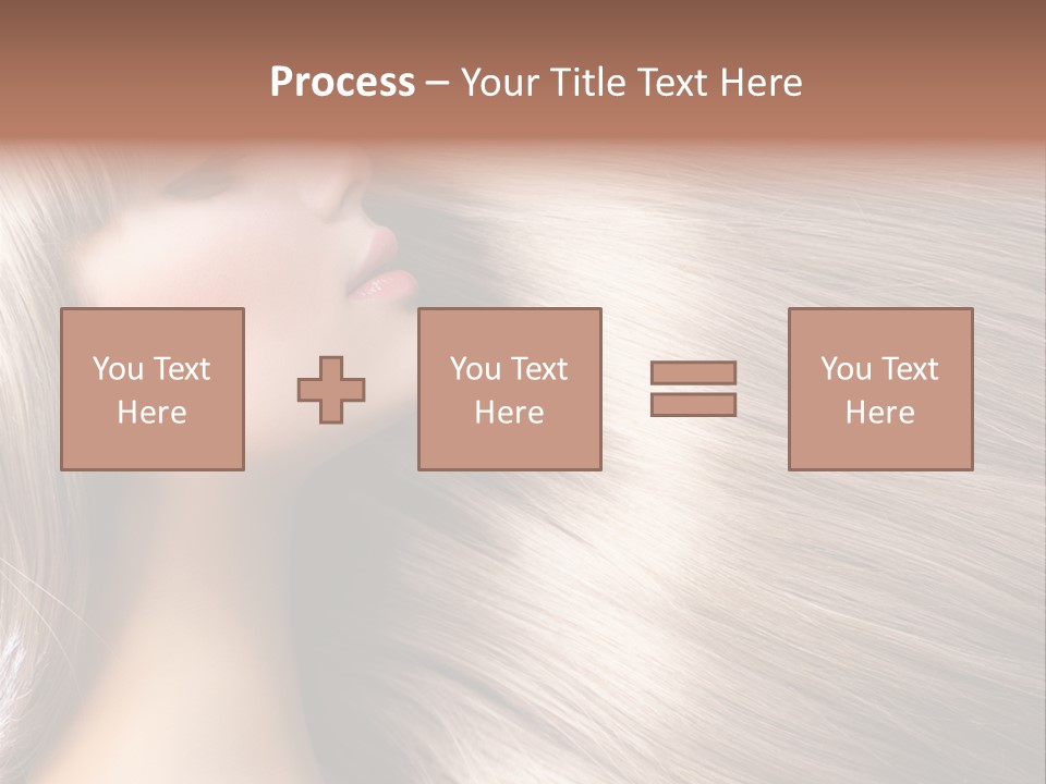 Model Salon Coloring PowerPoint Template