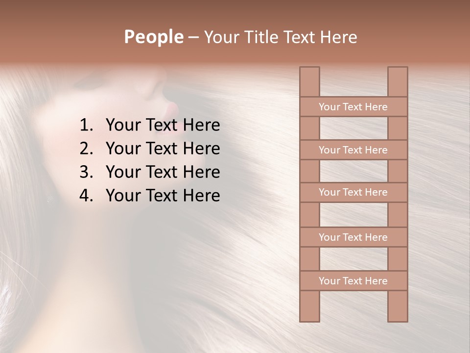 Model Salon Coloring PowerPoint Template