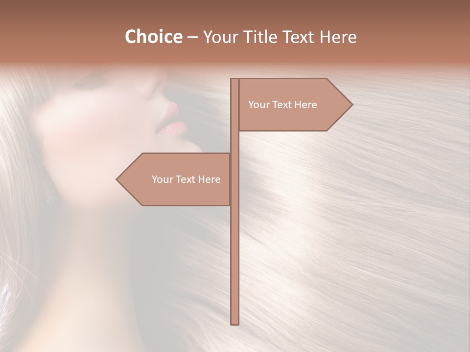 Model Salon Coloring PowerPoint Template