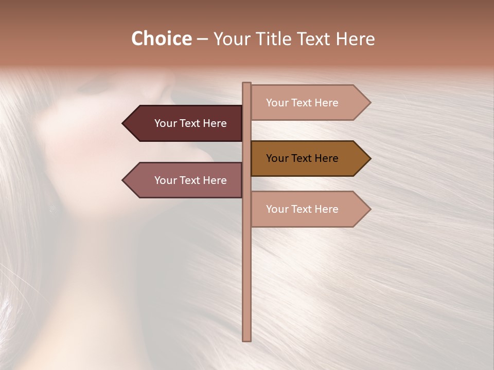 Model Salon Coloring PowerPoint Template