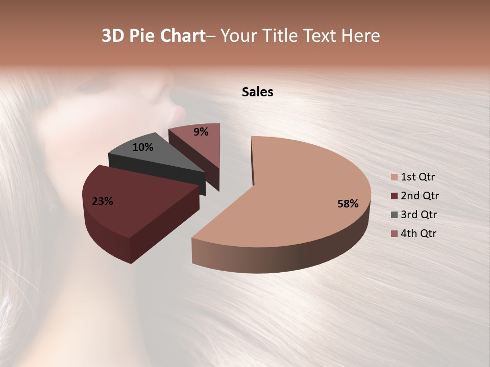 Model Salon Coloring PowerPoint Template