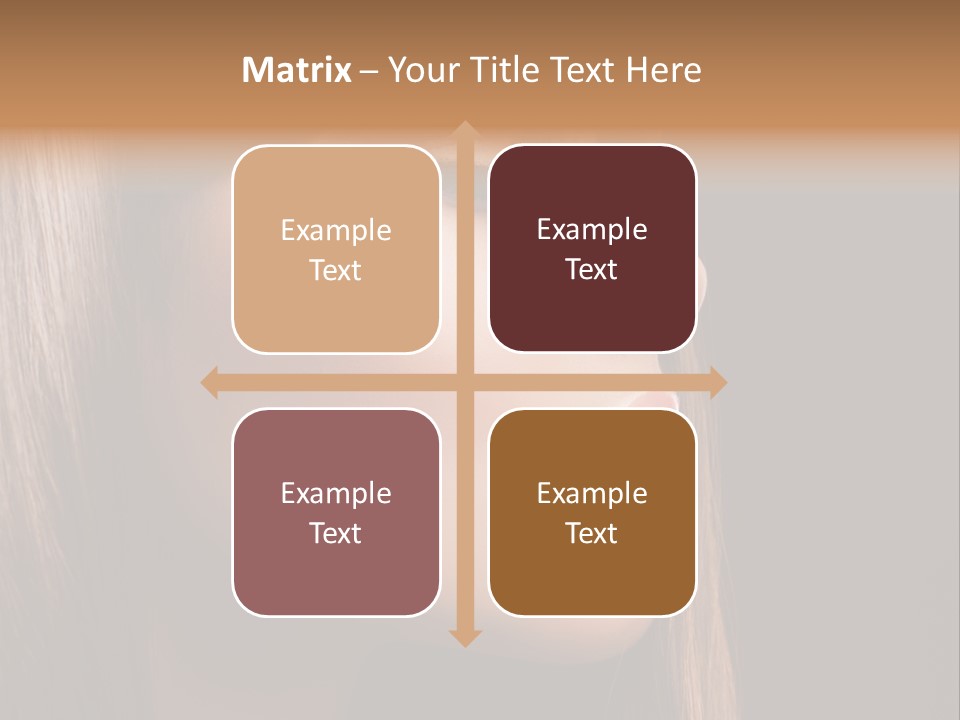 Model Brown Bright PowerPoint Template