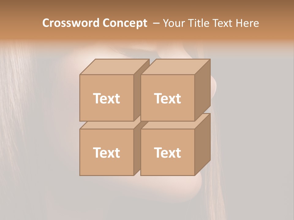 Model Brown Bright PowerPoint Template