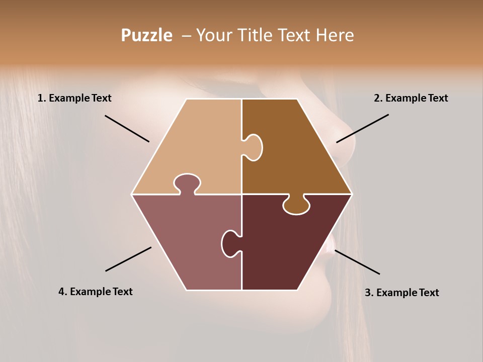 Model Brown Bright PowerPoint Template