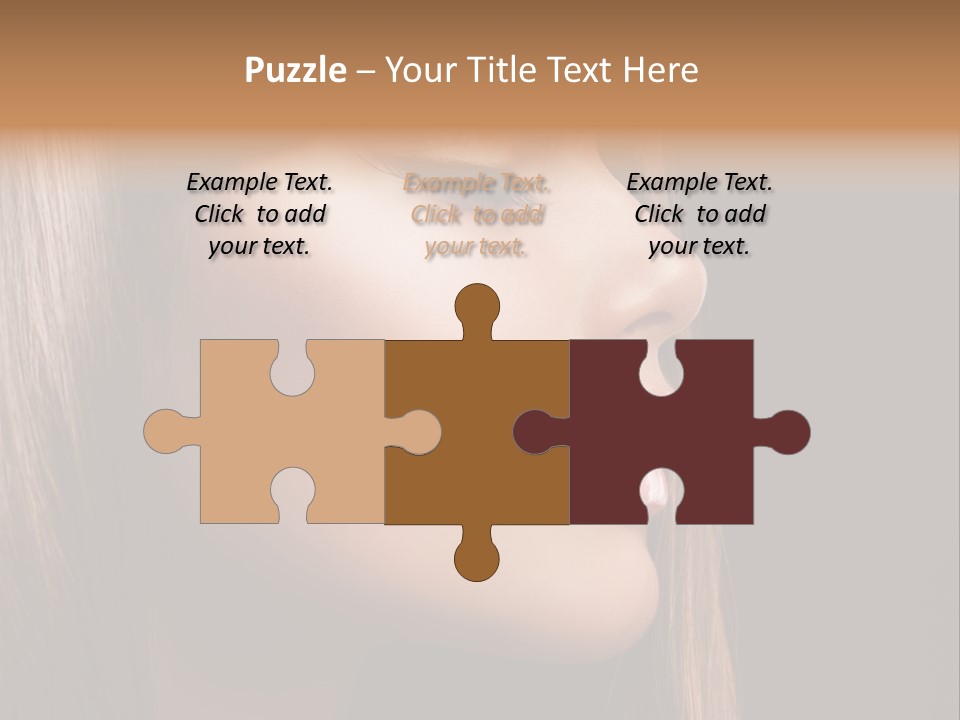 Model Brown Bright PowerPoint Template